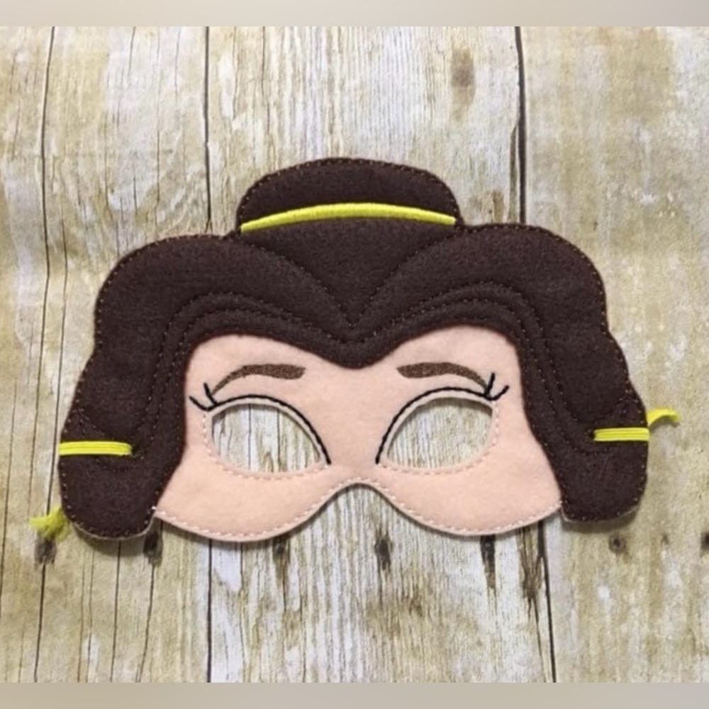 Soft Fabric Character Princess Children's Play Mask